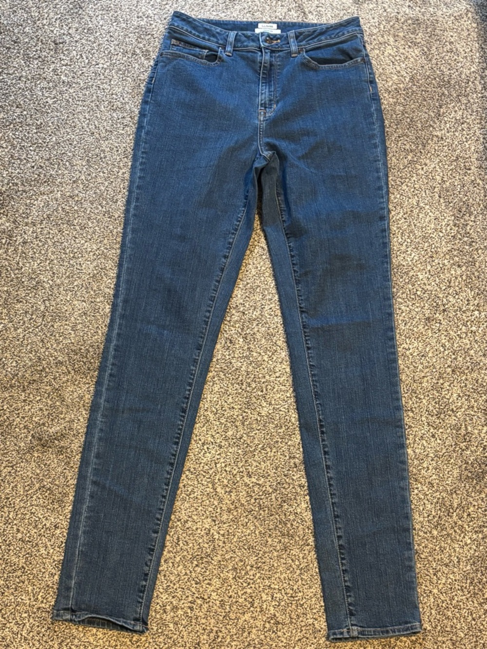 L.L. Bean Women's Skinny Jeans in Blue Denim